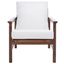 Maddison Cane Back Accent Chair In Natural Walnut