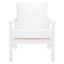 Maddison Cane Back Accent Chair In White/Natural