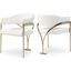Madelyn Cream Faux Leather Dining Chair Set of 2 553Cream-C