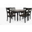 Madison County Reclaimed Pine 66 Inch Oval Farmhouse Seven-Piece Dining Set In Vintage Black