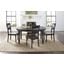 Madison County Vintage Black Extendable Round Dining Room Set
