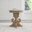 Magnolia Manor Round End Table In Weathered Bisque