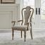 Magnolia Manor Splat Back Arm Chair Set of 2 In Weathered Bisque