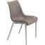 Magnus Dining Chair Set of 2 in Brown/Silver