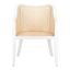 Maika White and Natural Dining Chair