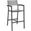 Maine Brown and Gray Outdoor Patio Bar Stool
