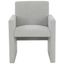 Maisey Linen Arm Chair In Light Grey