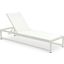 Maldives Mesh Water Resistant Fabric Outdoor Patio Adjustable Sun Chaise Lounge Chair In Cream