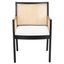 Malik Rattan Dining Chair In Black And Natural