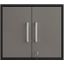 Manhattan Comfort Eiffel Floating Garage Storage Cabinet With Lock And Key In Grey Gloss