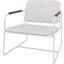 Manhattan Comfort Whythe Pu Leather Low Accent Chair In White AC-5PZ-208
