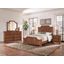 Maple Road Scalloped Bedroom Set In Antique Amish