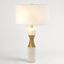 Marble Cinch Lamp In White