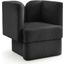 Marcel Boucle Fabric Chair In Black