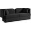 Marcel Boucle Fabric Sofa In Black
