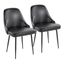 Marcel Dining Chair Set of 2 In Black