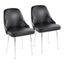 Marcel Dining Chair Set of 2 In Chrome