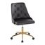 Marche Task Chair In Black and Gold