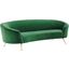 Marchesa Upholstered Performance Velvet Sofa In Emerald