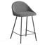 Marco Boucle Counter Height Stools Set of 2 In Grey
