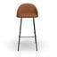 Marco Vegan Leather Bar Height Stools Set of 2 In Honey