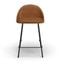 Marco Vegan Leather Counter Height Stools Set of 2 In Honey