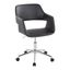 Margarite Task Chair In Black and Chrome