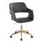 Margarite Task Chair In Black and Gold