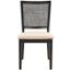 Margo Dining Chair Set of 2 in Black and Beige
