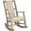 Marina Beach Pebble Rocker With Cushion Seat And Back In Light Brown