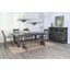 Marina Extension Dining Room Set With Bench (Black Sand)