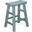 Marina Sea Grass 24 Inch Saddle Seat Stool Set of 2 With Wood Seat In White