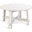 Marina White Sand 54 Inch Dining Table In White