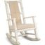 Marina White Sand Rocker With Cushion Seat And Back In White