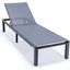 Marlin Patio Chaise Lounge Chair Set of 2 In Dark Grey
