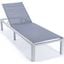 Marlin Patio Chaise Lounge Chair Set of 2 In Dark Grey