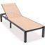 Marlin Patio Chaise Lounge Chair Set of 2 In Light Brown