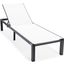 Marlin Patio Chaise Lounge Chair Set of 2 In White