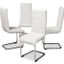 Marlys Modern And Contemporary White Faux Leather Upholstered Dining Chair (Set Of 4)