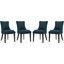 Marquis Azure Dining Chair Fabric Set of 4