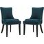 Marquis Azure Dining Side Chair Fabric Set of 2