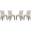 Marquis Beige Dining Chair Fabric Set of 4