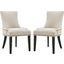 Marquis Beige Dining Side Chair Fabric Set of 2