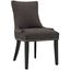 Marquis Fabric Dining Chair In Brown