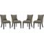 Marquis Granite Dining Chair Fabric Set of 4