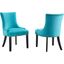 Marquis Performance Velvet Dining Chair Set Of 2 In Blue