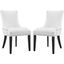 Marquis White Dining Chair Faux Leather Set of 2