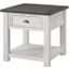 Martin Svensson Home Monterey End Table In White And Grey