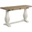 Martin Svensson Home Napa Pedestal Flip Top Sofa Table In White Stain And Reclaimed Natural