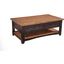 Martin Svensson Home Rustic Coffee Table In Antique Black And Honey Tobacco